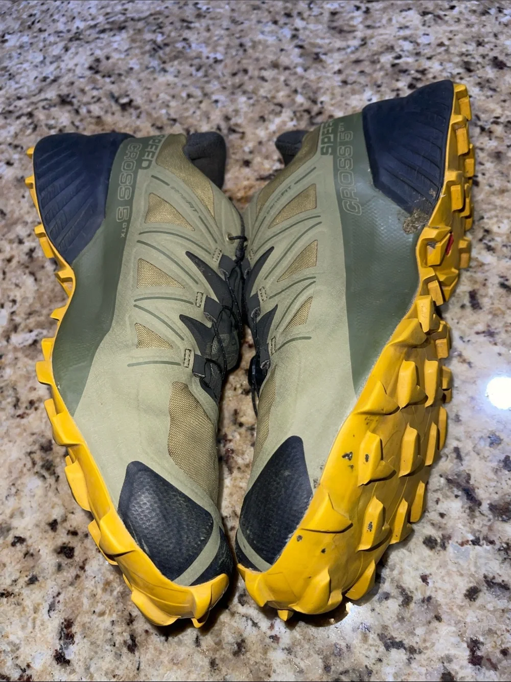 Salomon Speed Cross 5 GTX Men's Olive Green Trail Running Shoes